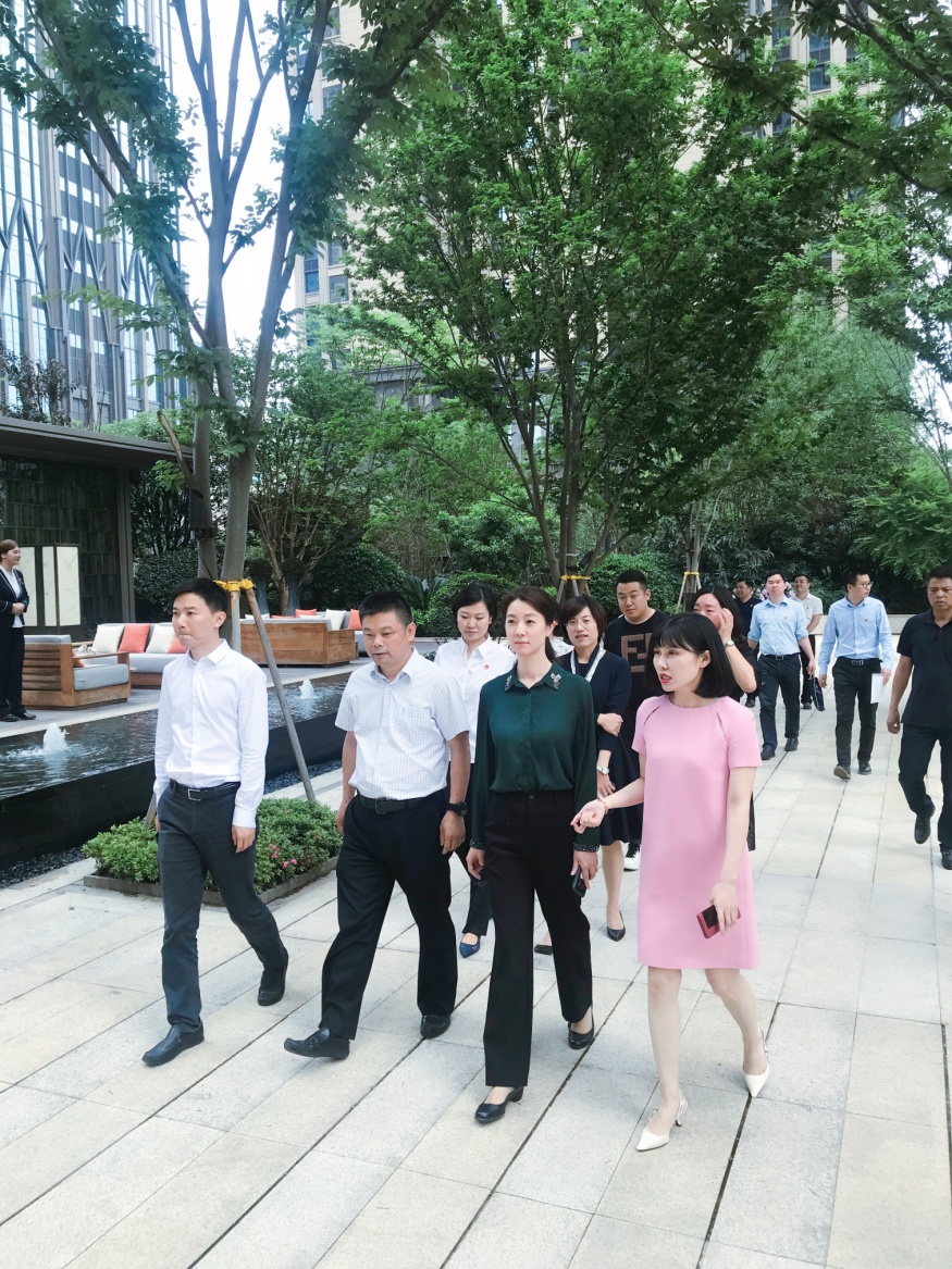 團省委副書記陳立、團市委書記柳新一行調研武漢中央商務區共青團工作